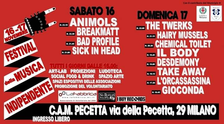 il Body live domenica 17 novembre 2019